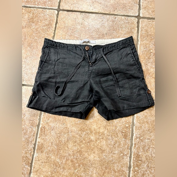 Old Navy Pants - EUC Black Linen Shorts